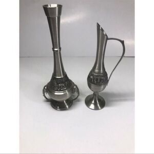 Oriental Pewter Set